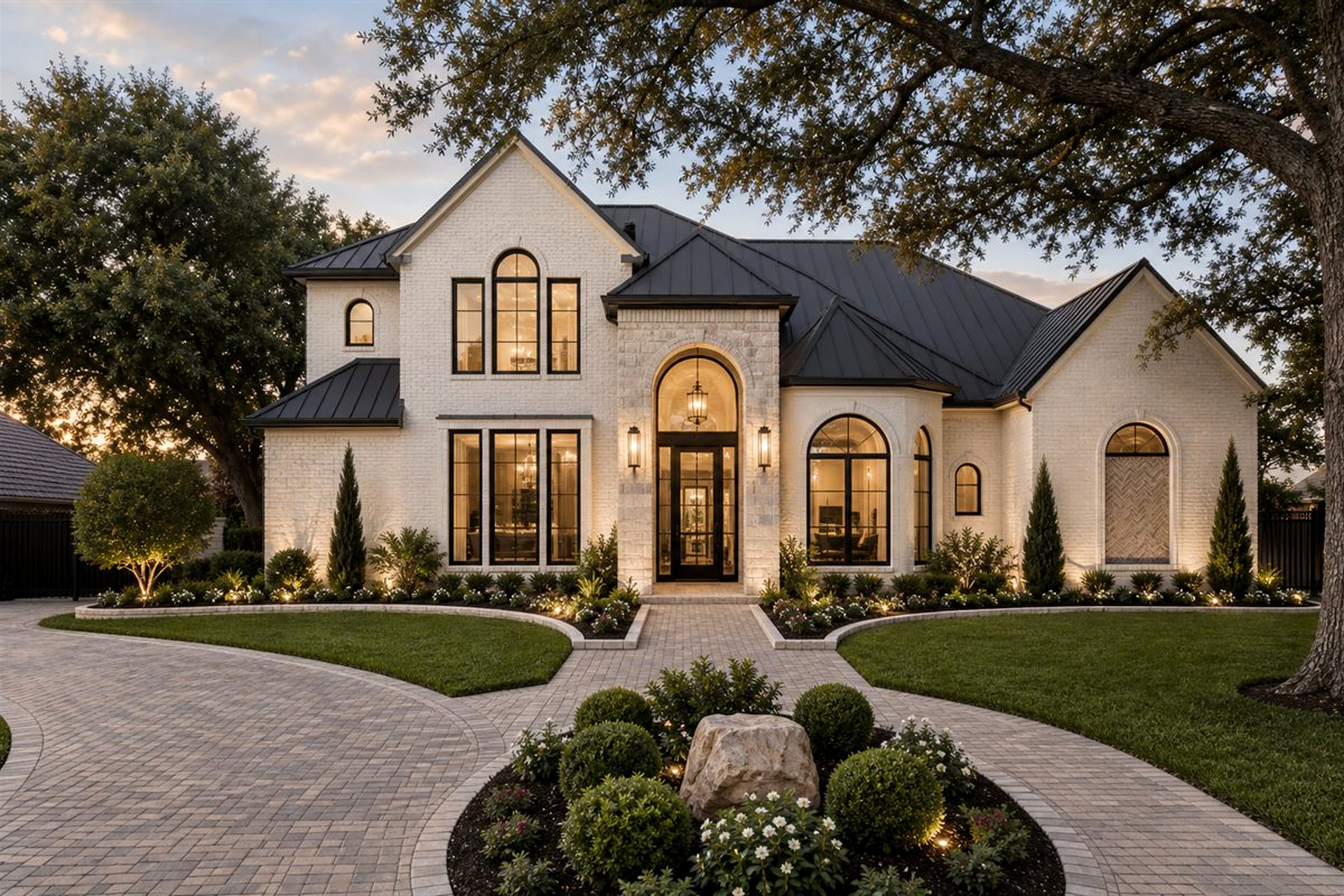 Architectural rendering of a completed luxury fix and flip in Colleyville, Texas.